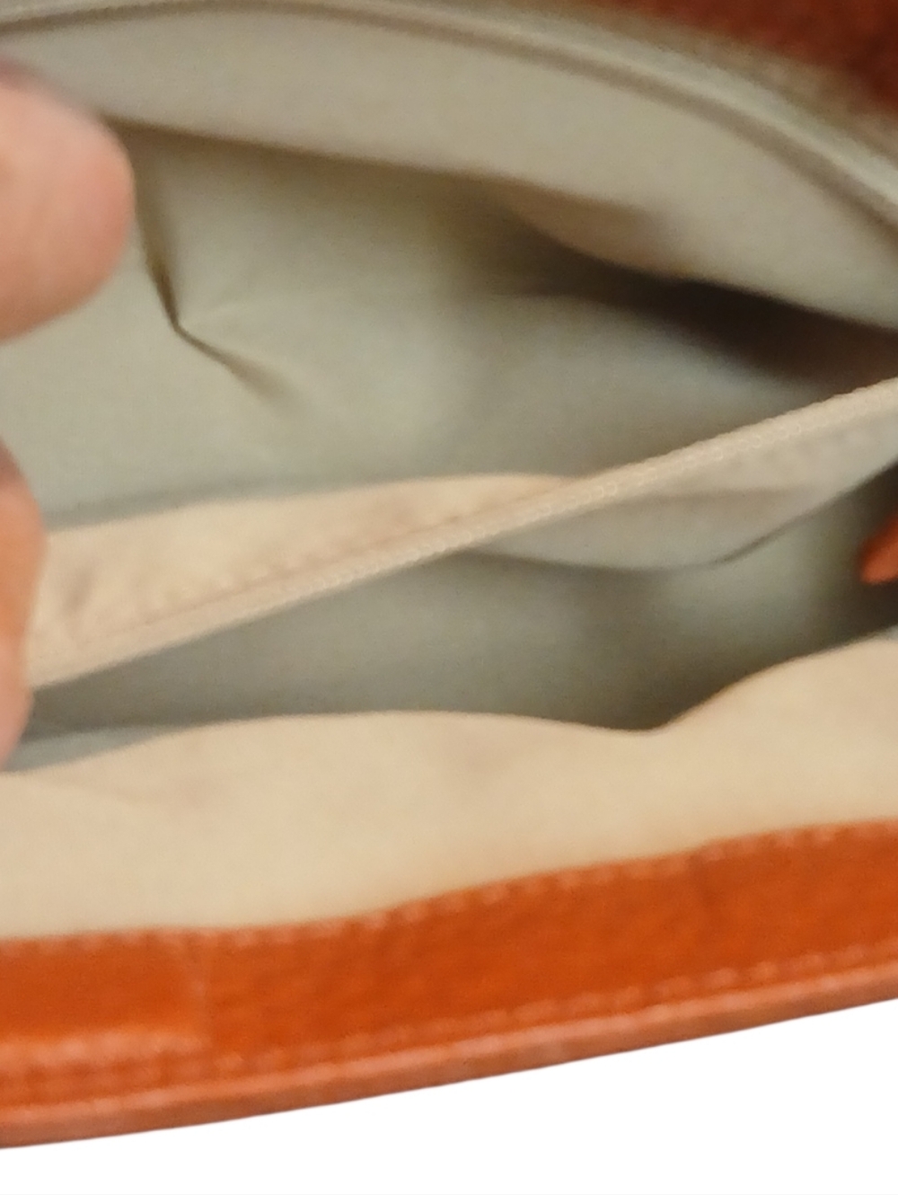 Cole Hann - NWOT, Rust Colored Hand Bag, Double Magnetic Closure, Inside Pocket. - Picture 12 of 14